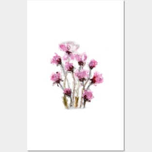 Pink Flowers Posters and Art